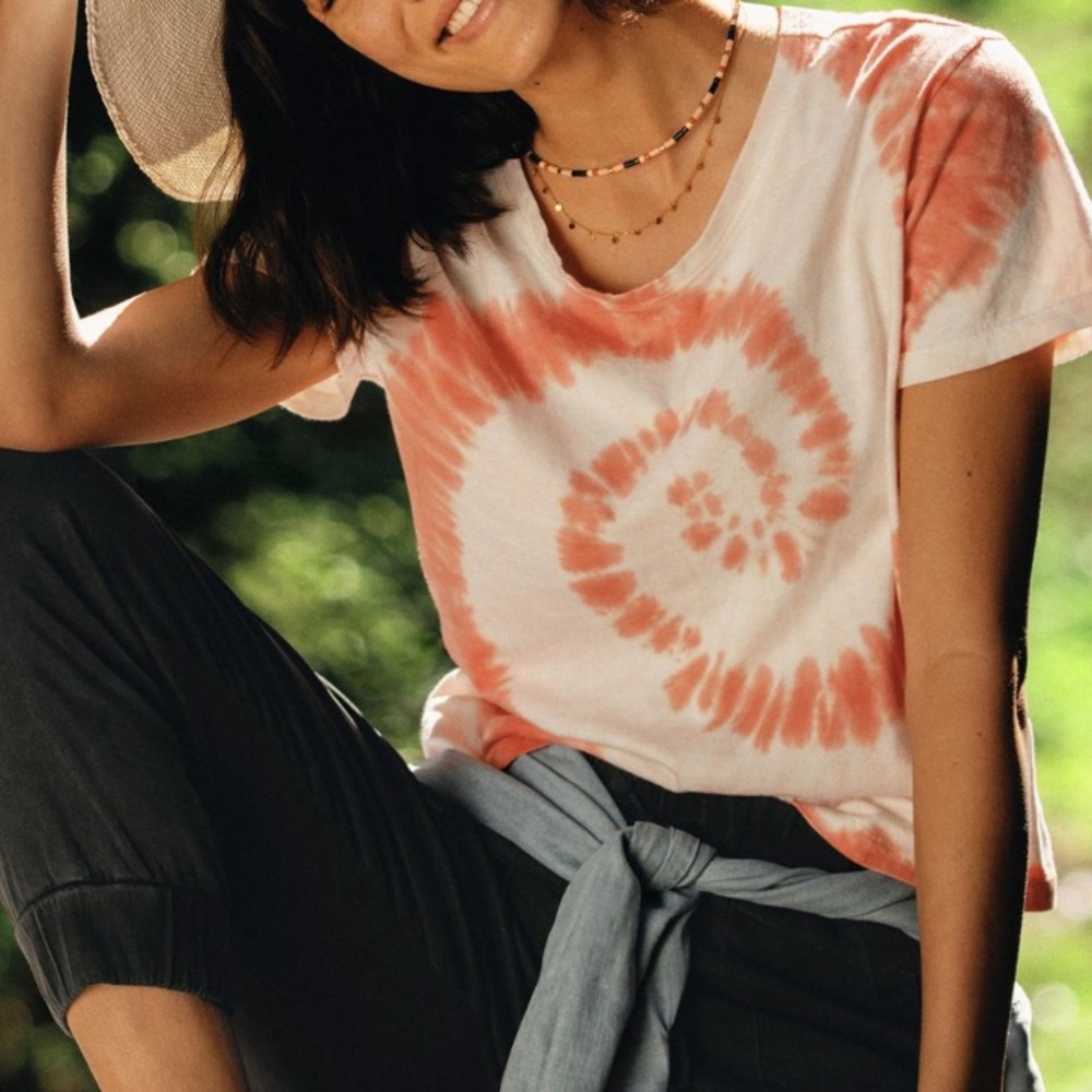 Anthropologie RD Style tie dye tee size small